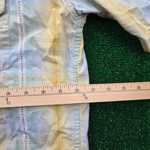 Larry Mahan Shirt Mens XL Plaid Button Up Pearl Snap Western Cowboy Rodeo Ranch - Picture 6 of 11